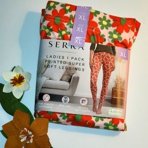 NWT🌺 SUPER VELVETY SOFT Womens Printed Leggings (Sizes L & XL Available)